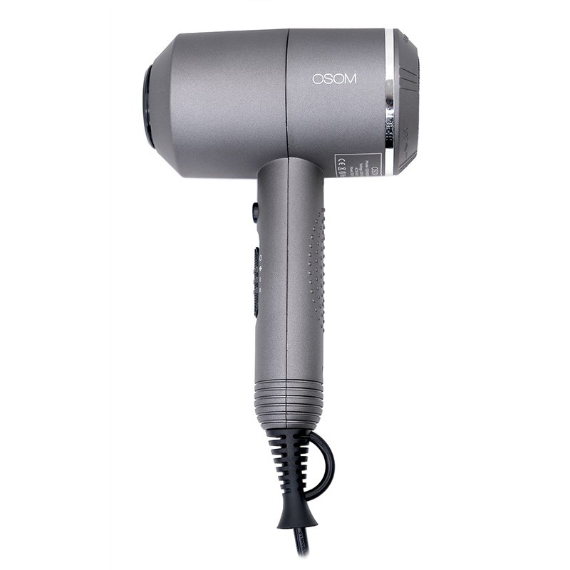Plaukų džiovintuvas OSOM OSOM2525GREY, 2000 W, dviejų greičių, pilkos spalvos - Image 2