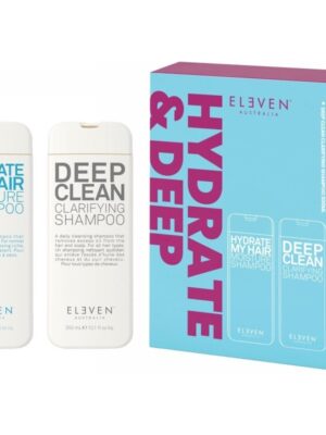 Plaukų priežiūros priemonių rinkinys ELEVEN Australia Hydrate & Deep Clean Duo ELED152, 2x300 ml